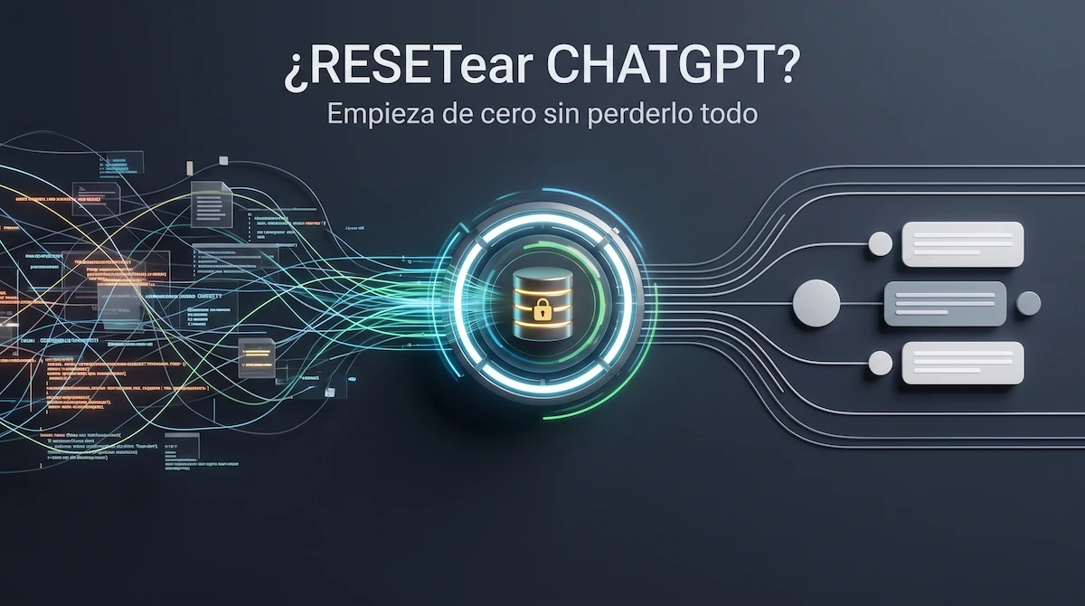 Cómo resetear ChatGPT y empezar de cero sin perderlo todo